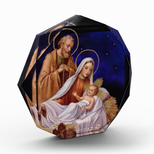 クリスマス出生のシーン写真ブロック フォトブロック (左)