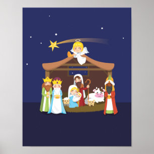 クリスマス出生の場 ポスター