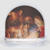 クリスマス出生アートスノーグローブ (裏面)