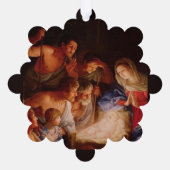 クリスマス出生アート オーナメントカード (裏面)