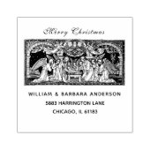 クリスマス出生イエスメリージョセフエンジェル ラバースタンプ (インプリント)