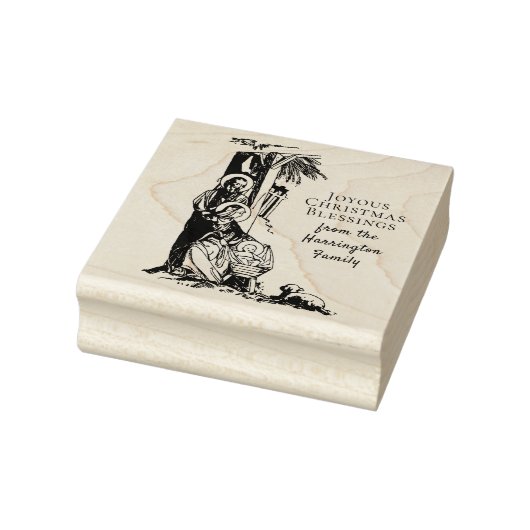 クリスマス出生イエスメリーセントジョセフカトリック ラバースタンプ (スタンプ)