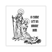 クリスマス出生イエスメリーセントジョセフカトリック ラバースタンプ (インプリント)