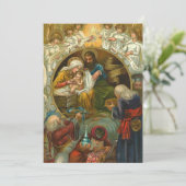 クリスマス出生エピファニーホーリーファミリーウィズメン シーズンカード (スタンド正面)