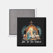 クリスマス出生キリスト教誕生の喜び マグネット (正面/裏面)