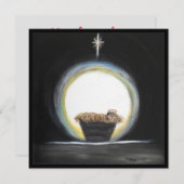 クリスマス出生クリスマス シーズンカード (正面/裏面)