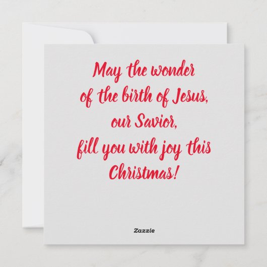 クリスマス出生クリスマス シーズンカード (裏面)