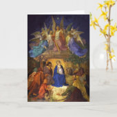 クリスマス出生グリーティングカードアーンスト・デガー カード (黄色い花)