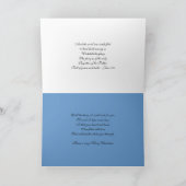 クリスマス出生グリーティングカード シーズンカード (内部)