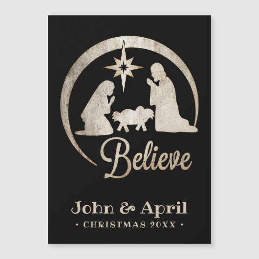 クリスマス出生シルエット (正面)