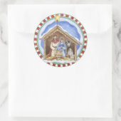 クリスマス出生シール ラウンドシール (バッグ)