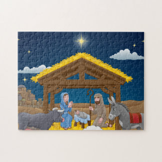クリスマス出生シーンとベビーイエス ジグソーパズル