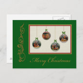 クリスマス出生シーンのカスタマイズ可能はがき シーズンポストカード (正面/裏面)