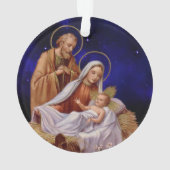 クリスマス出生シーンアクリルオーナメント オーナメント (裏面)