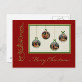 クリスマス出生シーンカスタマイズ可能はがき シーズンポストカード (正面/裏面)