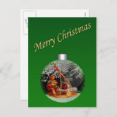 クリスマス出生シーンカスタマイズ可能はがき シーズンポストカード (正面/裏面)