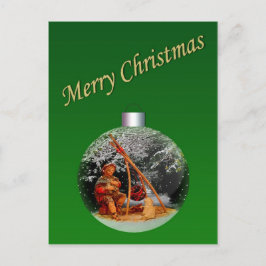 クリスマス出生シーンカスタマイズ可能はがき シーズンポストカード