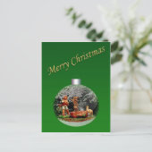 クリスマス出生シーンカスタマイズ可能はがき シーズンポストカード (スタンド正面)