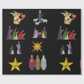 クリスマス出生シーンギフト包装紙 ラッピングペーパー (フラット)