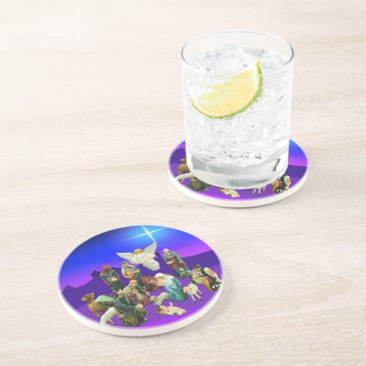 クリスマス出生シーンコースター コースター (側面)