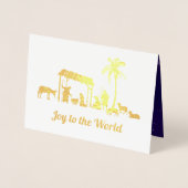 クリスマス出生シーンラグジュアリ実在ーフォイルカード 箔カード (正面)