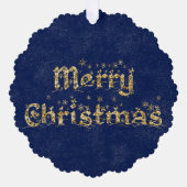 クリスマス出生シーン宗教 オーナメントカード (正面)