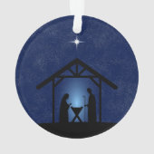クリスマス出生シーン宗教 オーナメント (裏面)