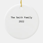 クリスマス出生シーン宗教 セラミックオーナメント (裏面)