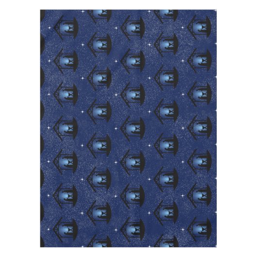 クリスマス出生シーン宗教 テーブルクロス (正面)