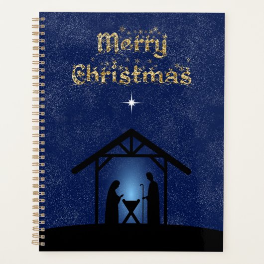 クリスマス出生シーン宗教 プランナー手帳 (正面)