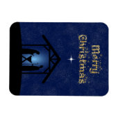 クリスマス出生シーン宗教 マグネット (横)