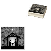 クリスマス出生シーン宗教 ラバースタンプ (押印)