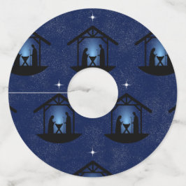 クリスマス出生シーン宗教 ワイングラスタグ