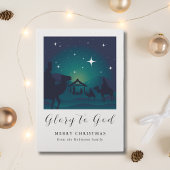 クリスマス出生シーン栄光へ神 シーズンカード