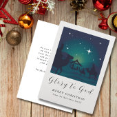 クリスマス出生シーン栄光へ神 シーズンカード
