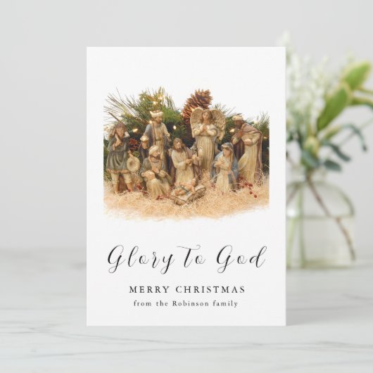 クリスマス出生シーン神クリスチャンへの栄光 シーズンカード (スタンド正面)