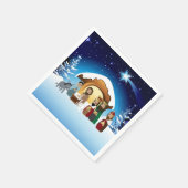 クリスマス出生シーン紙ナプキンス スタンダードカクテルナプキン (角)