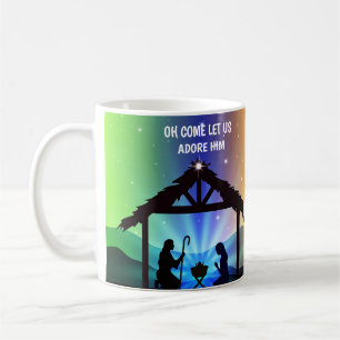 クリスマス出生シーン コーヒーマグカップ