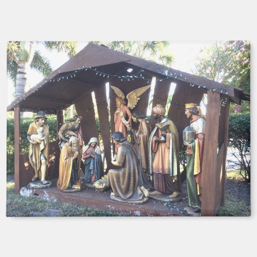 クリスマス出生シーン。サニベルはアメリカ合衆国。 マグネット (正面)