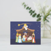 クリスマス出生シーン シーズンポストカード (スタンド正面)