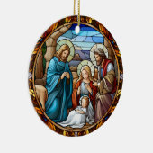 クリスマス出生シーン セラミックオーナメント (右)