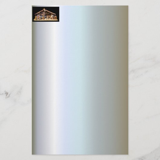 クリスマス出生シーン 便箋 (正面)