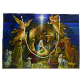 クリスマス出生ジャンボ抱き枕 ラージペーパーバッグ (裏面)