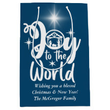 クリスマス出生ジョイへワールドブルー&ホワイト