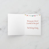 クリスマス出生ジョイへワールドホリデーカード シーズンカード (内部)