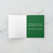 クリスマス出生ジョイへ世界の緑と白 シーズンカード (内部)