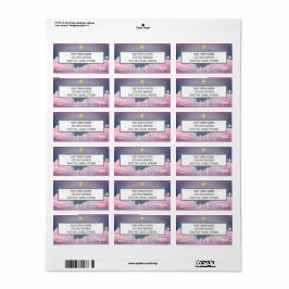 クリスマス出生スター・オブ・ベツレヘム・アドレス ラベル