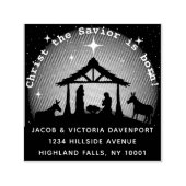 クリスマス出生タイプライター差出人住所 セルフインキングスタンプ (デザイン)