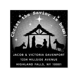 クリスマス出生タイプライター差出人住所 セルフインキングスタンプ