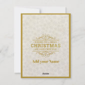 クリスマス出生ベビーイエスインマンガーシーン シーズンカード (裏面)